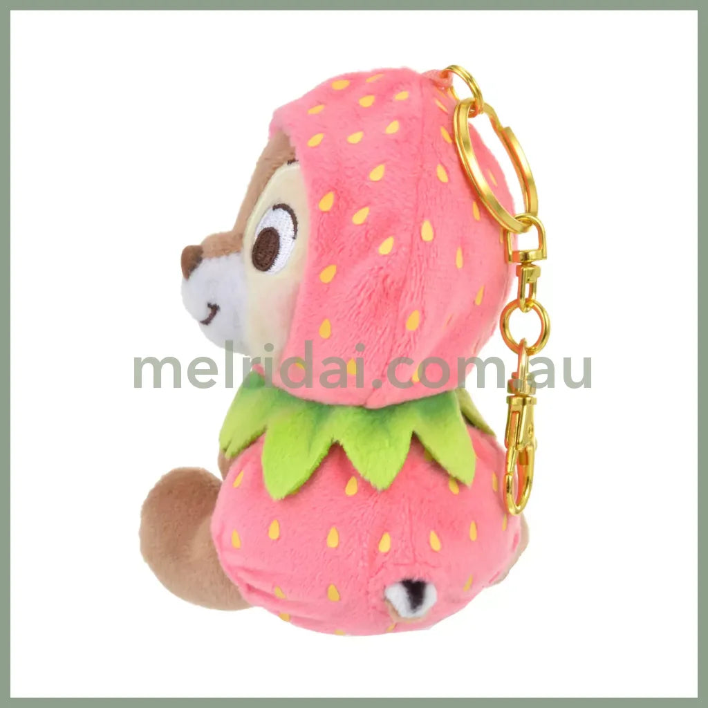 Disney | Japan Ichigo Strawberry Chip N Dale Plush Keychain Approx.24Cm 东京迪士尼