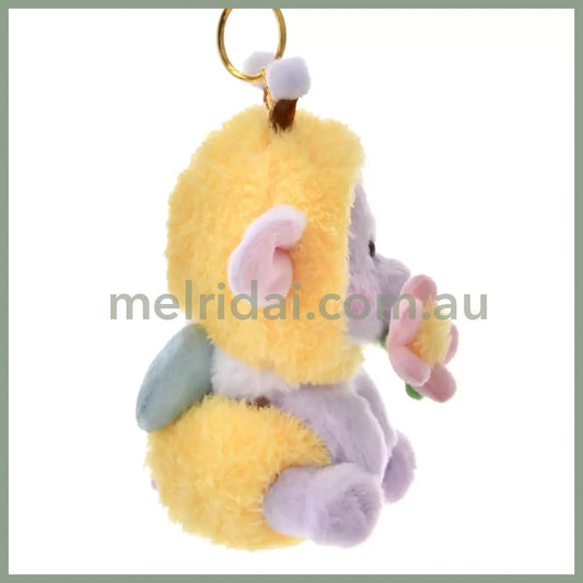 DISNEY | Lumpy Plush Keychain Mascot Holder Bag Charm H16×W12×D10cm (Flower Garden)