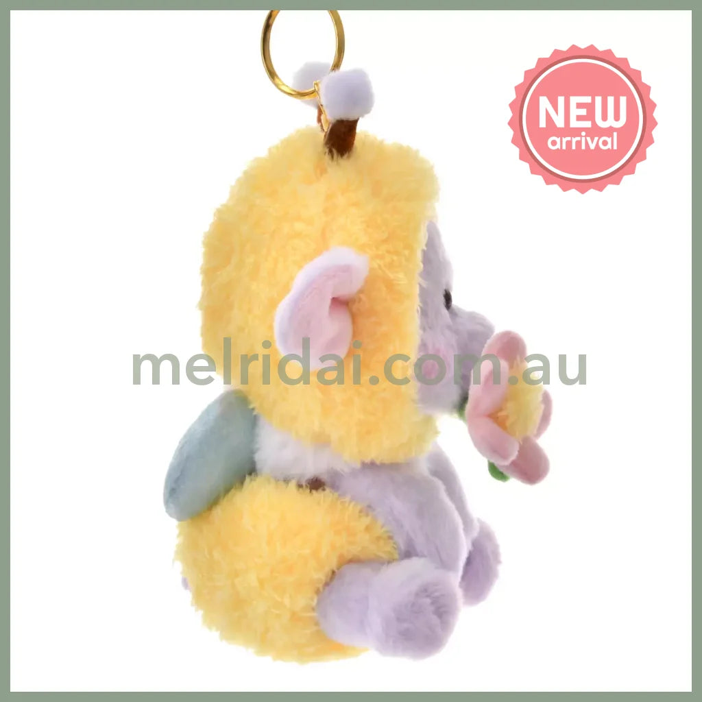 DISNEY | Lumpy Plush Keychain Mascot Holder Bag Charm H16×W12×D10cm (Flower Garden)