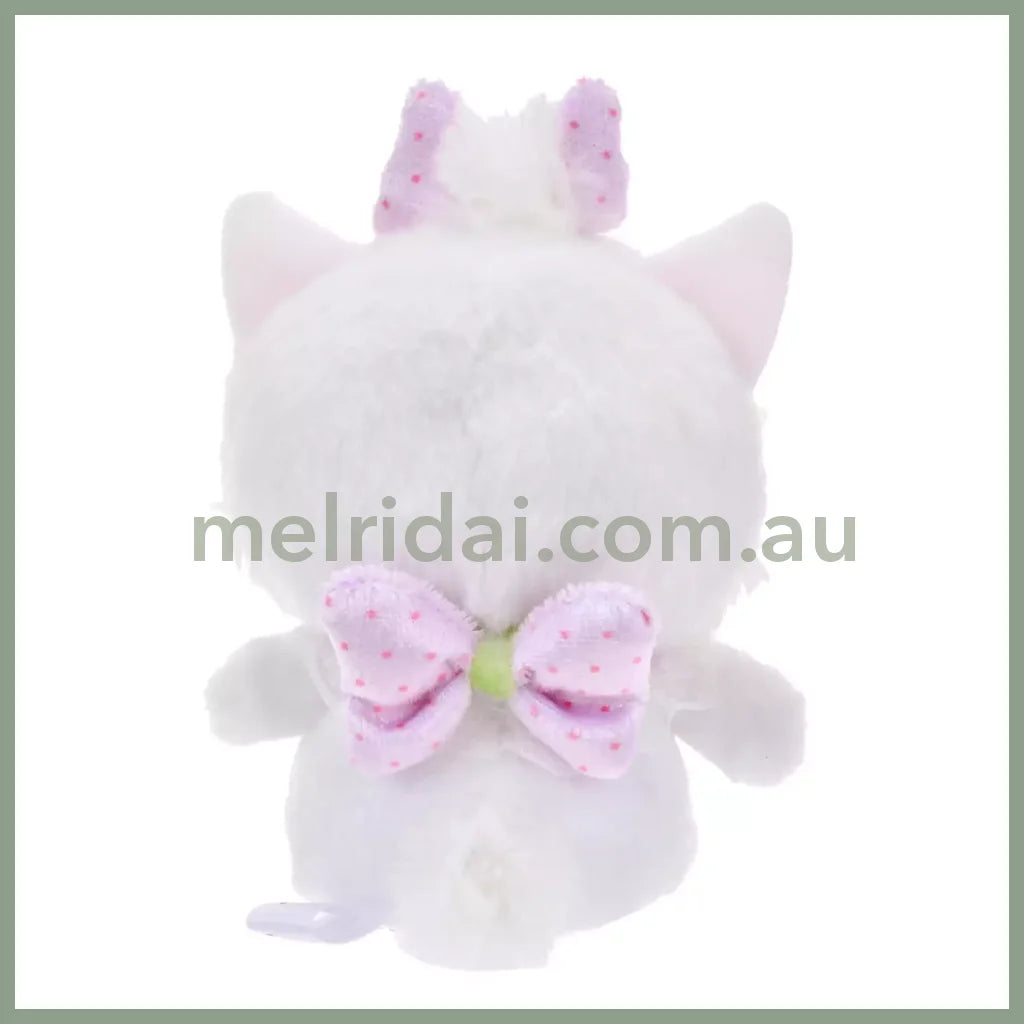 DISNEY | Marie Cat Urupocha-chan Plush Doll H12×W12.5×D8cm (STRAWBERRY COLLECTION)