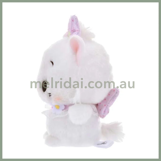 DISNEY | Marie Cat Urupocha-chan Plush Doll H12×W12.5×D8cm (STRAWBERRY COLLECTION)