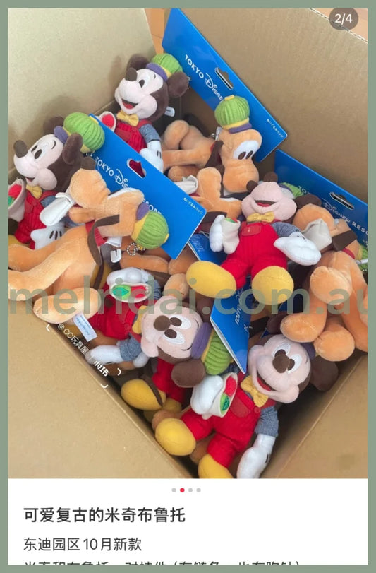 Disney | Mickey Mouse & Pluto Mascot Holder Plush Keychain Set