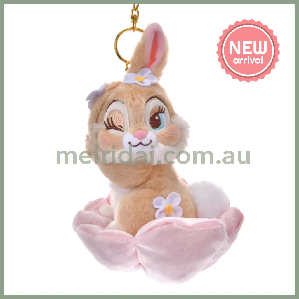 DISNEY | Miss Bunny Plush Keychain Mascot Holder Bag Charm H20.5×W13×D13cm (Flower Garden)