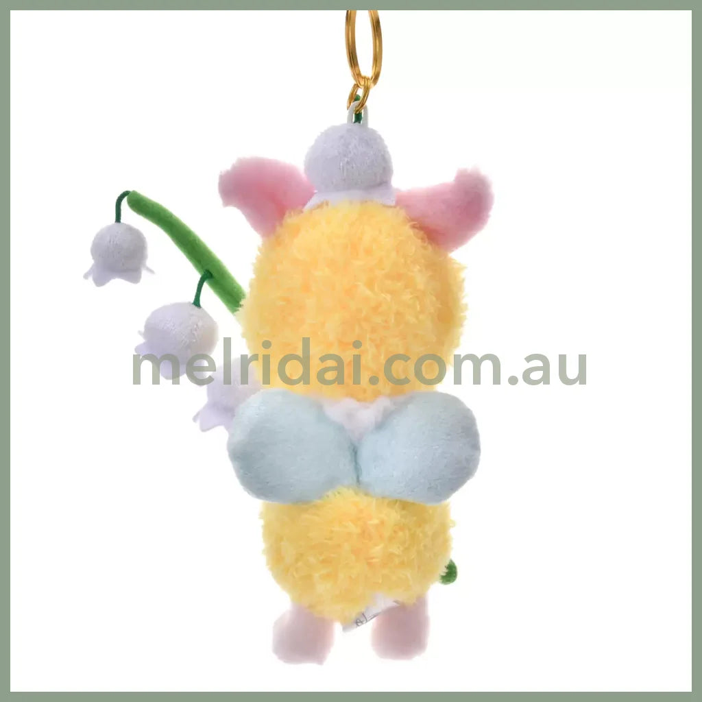 DISNEY | Piglet Winnie the Pooh Plush Keychain Mascot Holder Bag Charm H18×W11×D8cm (Flower Garden)