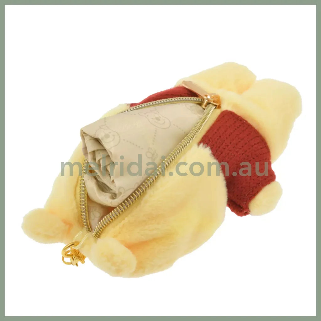 Disney | Plush Goods X Winnie The Pooh Shopping/Eco Bag With Pouches & Keychain Type 33×28×0.5Cm