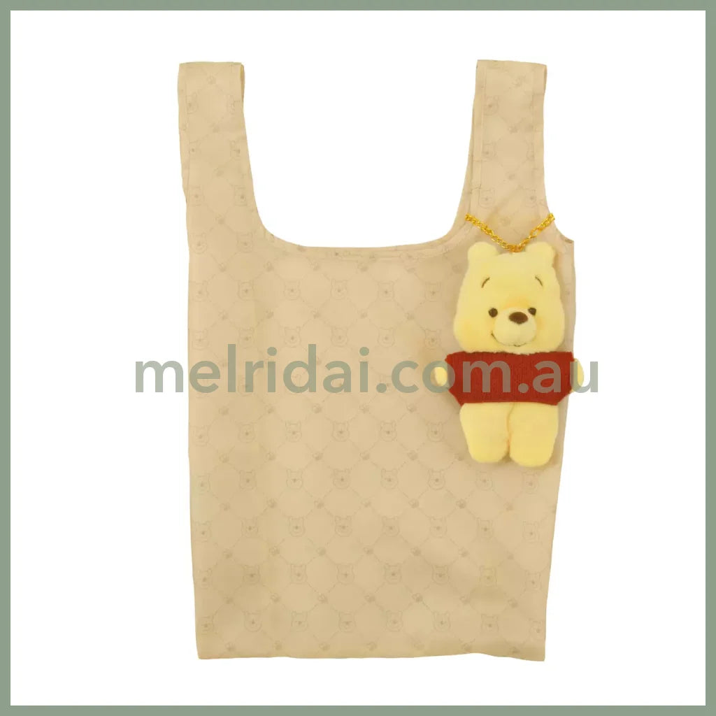 Disney | Plush Goods X Winnie The Pooh Shopping/Eco Bag With Pouches & Keychain Type 33×28×0.5Cm