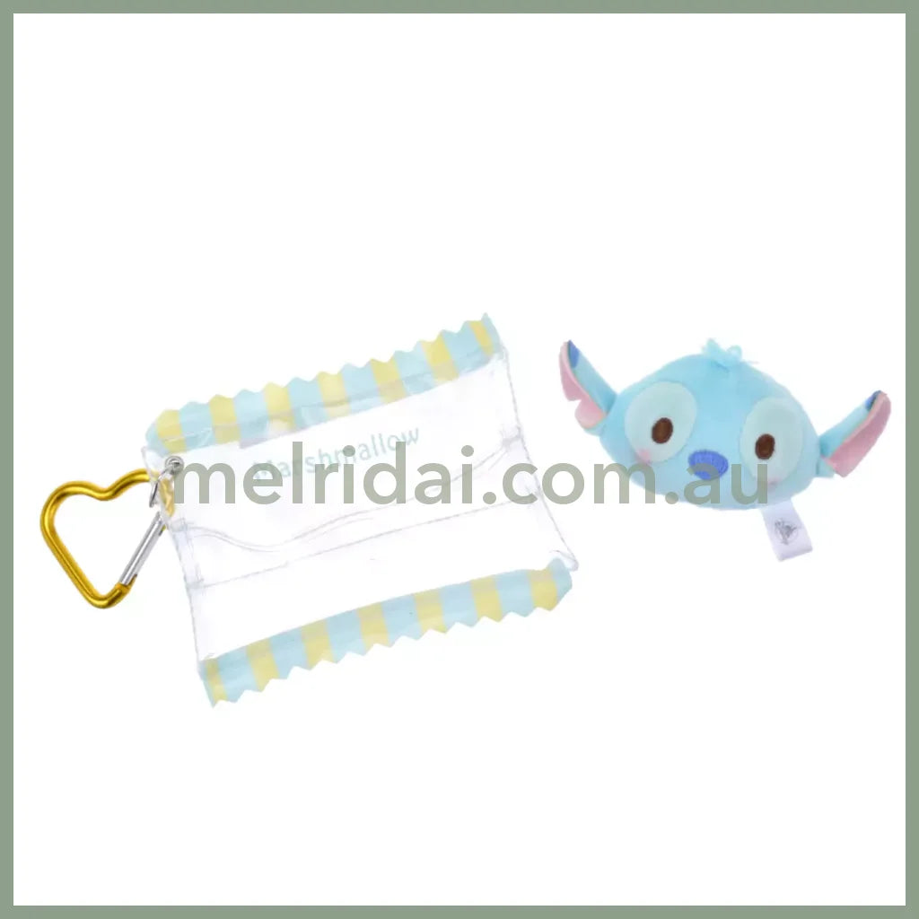 Disney | Plush Keychain Carabiner Marshmallow 5×10×2.5Cm 东京迪士尼 豆豆眼解压捏捏/慢回弹 爱心扣挂件/包挂/钥匙链 可拆分(棉花糖系列)