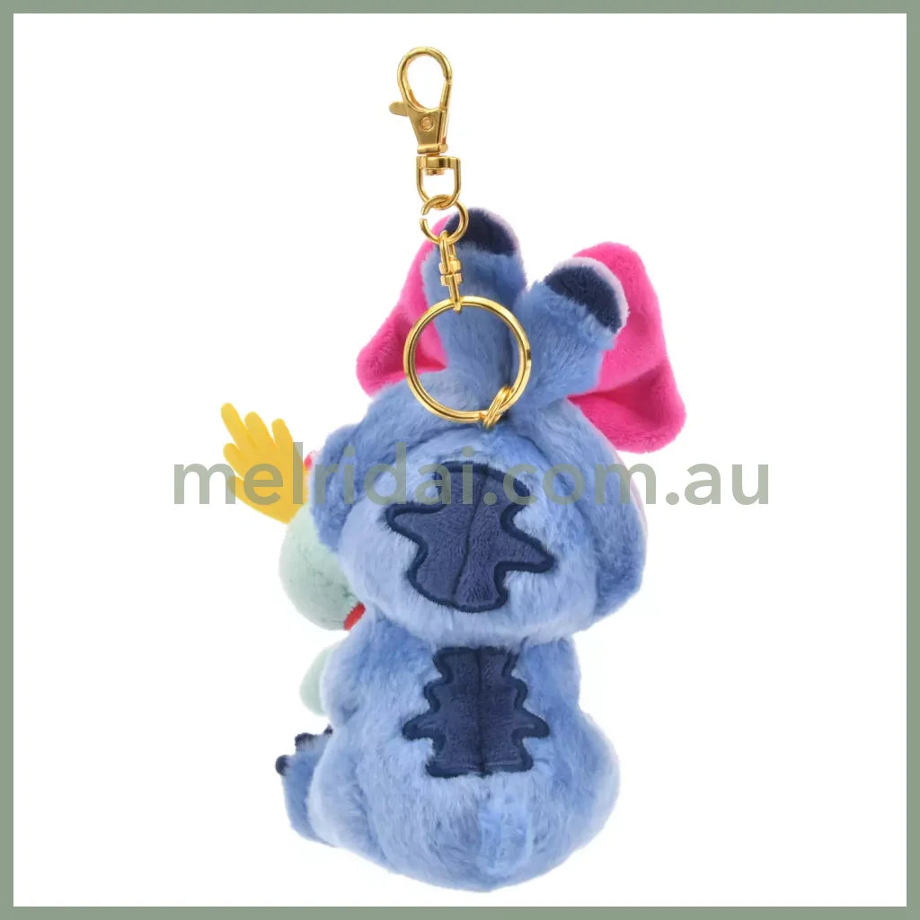 DISNEY | Stitch & Scrump Plush Keychain Mascot Holder 17.5×8.5×15cm (Ribbon Stitch)
