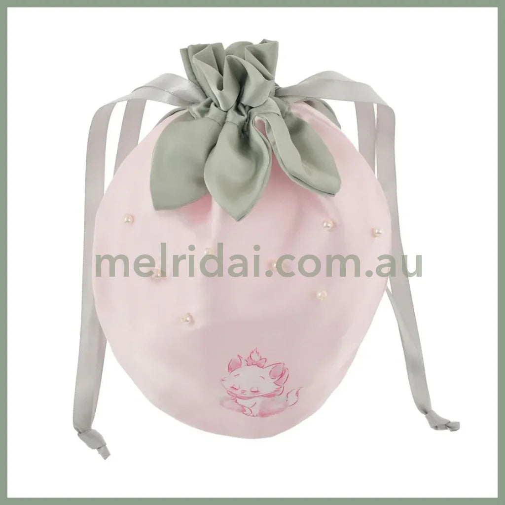 DISNEY | The Aristocats Marie Cat Drawstring Pouch H22×W18×D1cm (STRAWBERRY COLLECTION)