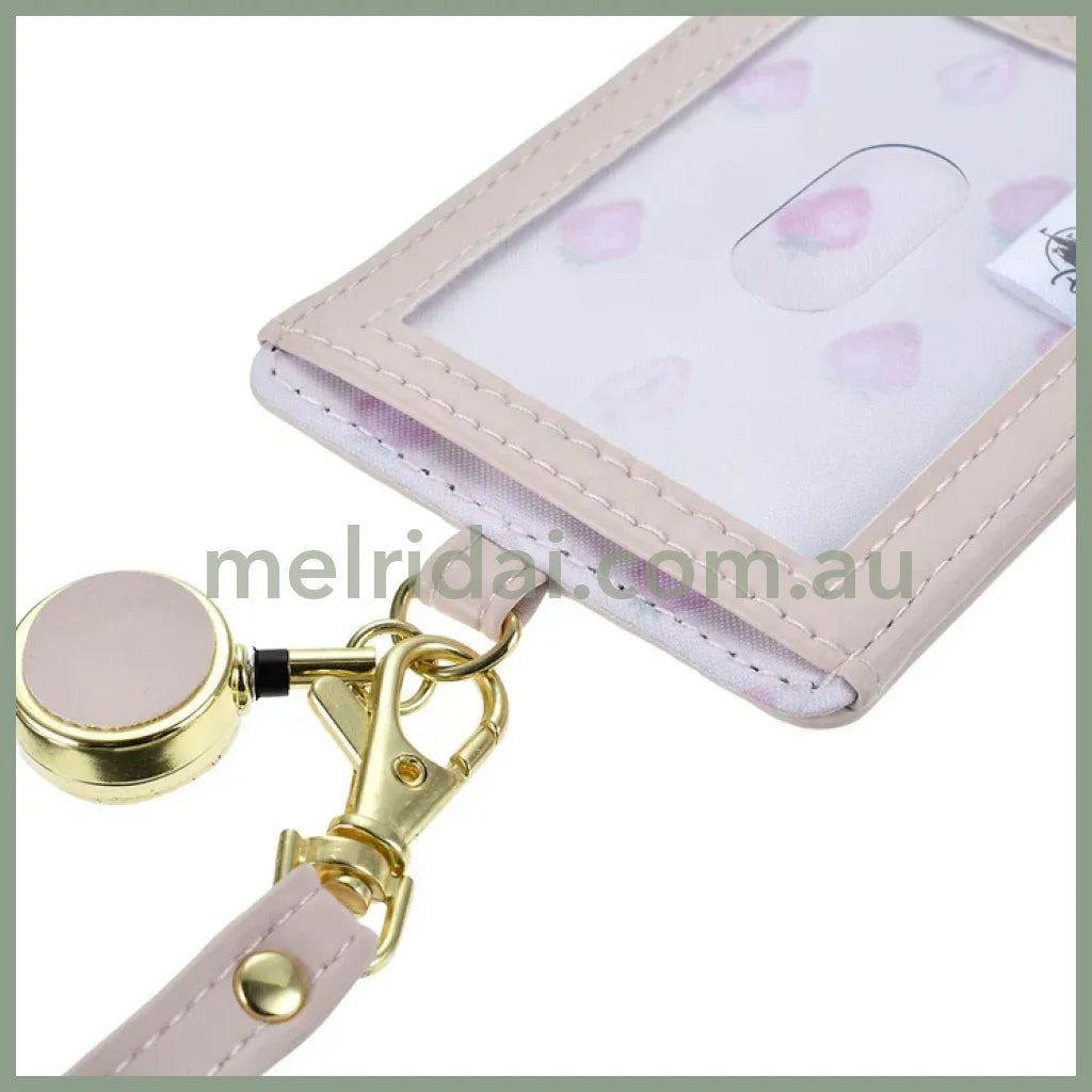 DISNEY | The Aristocats Marie Cat Pass Case with Reel H10.5×W7.2×D1cm (STRAWBERRY COLLECTION)