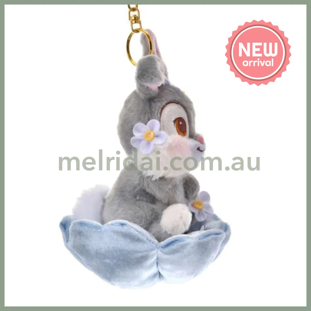 DISNEY | Thumper Plush Keychain Mascot Holder Bag Charm H19×W13×D13cm (Flower Garden)