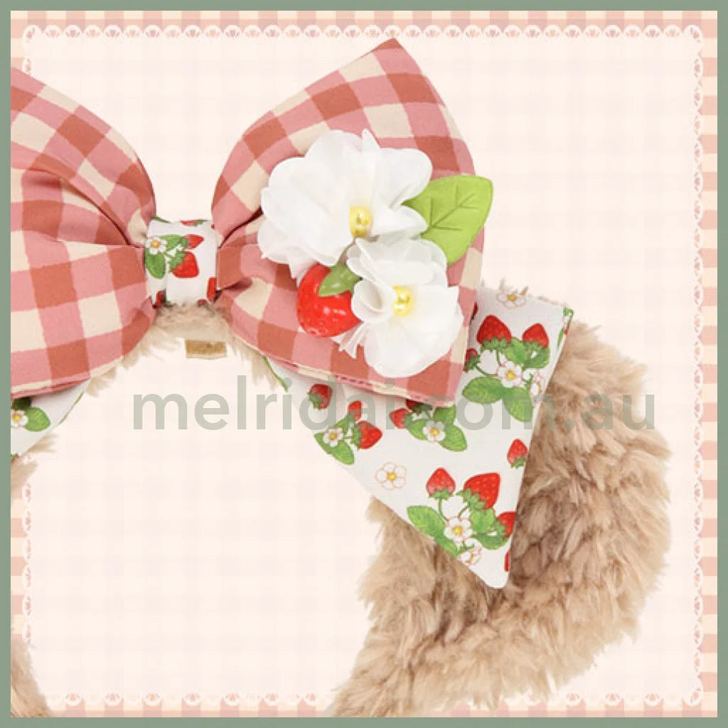 Disney | Tokyodisneysea Heartfelt Strawberry Gift Hairband 东京迪士尼 情人节草莓限定 雪莉玫发箍 可搭配包挂