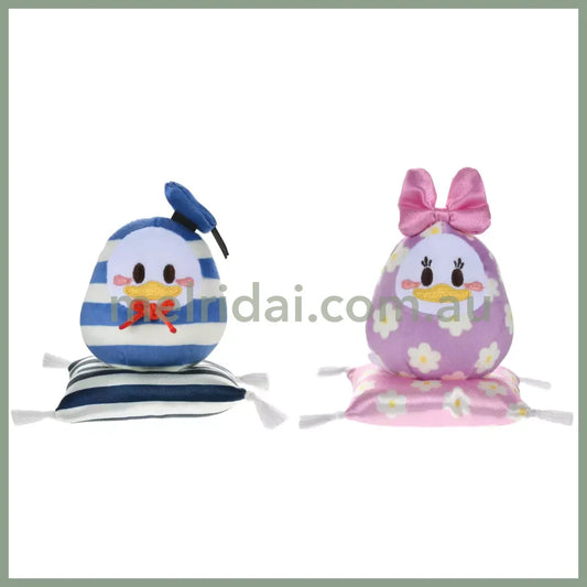Disney | Tokyodisneystore Donald & Daisy Duck Plush Doll H9.5×W9×D9Cm (New Year 2025 - Daruma)