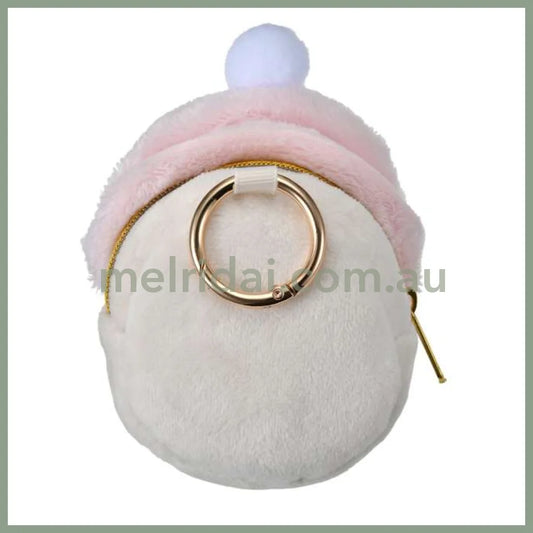 Disney | Winnie The Pooh And Friends Pouch With Carabiner Keychain 11.5×8.5×6Cm (Fruit Latte