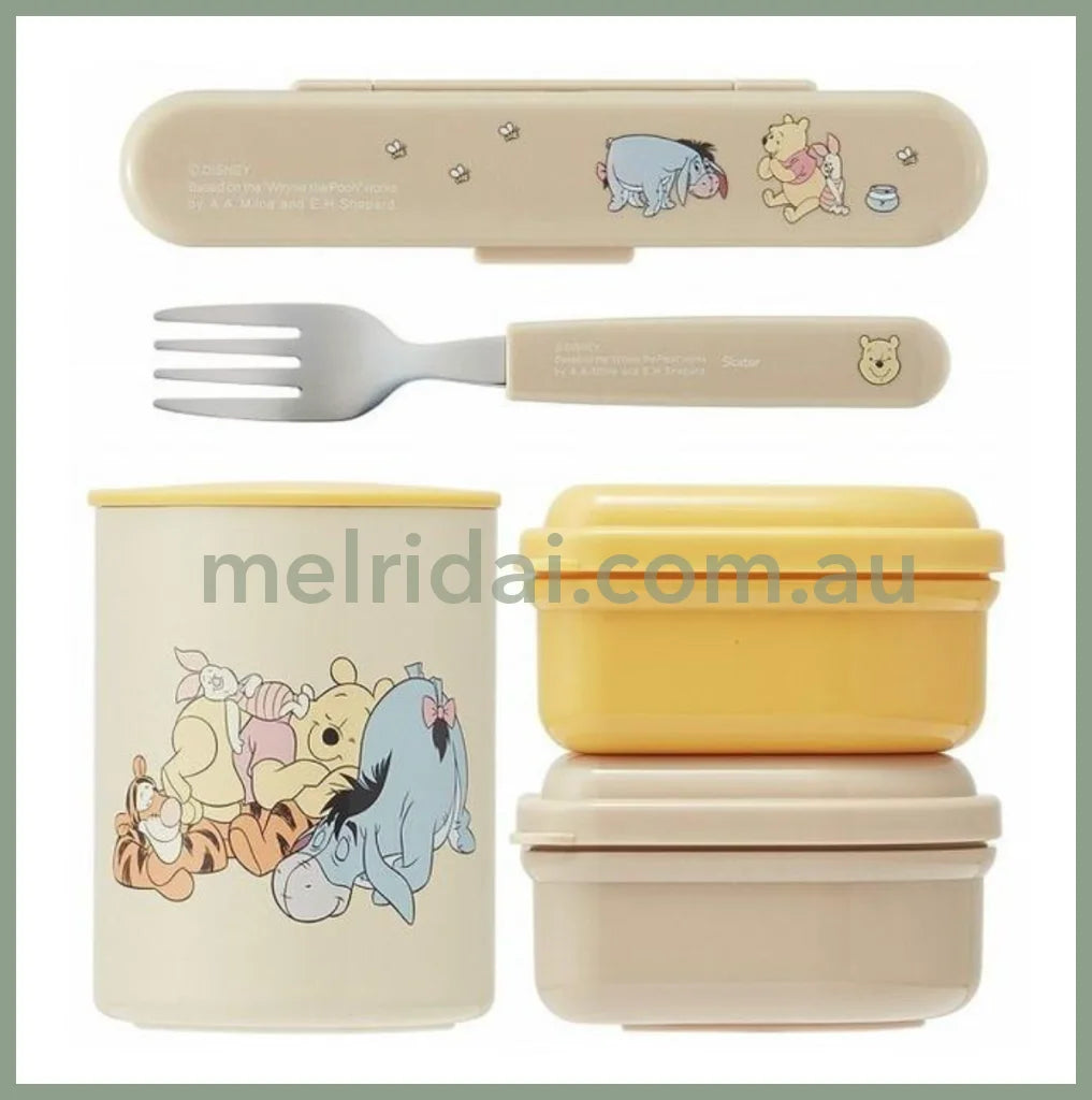 Disneywinnie The Pooh Lunch Box With Antibacterial Thermal Insulation Jar