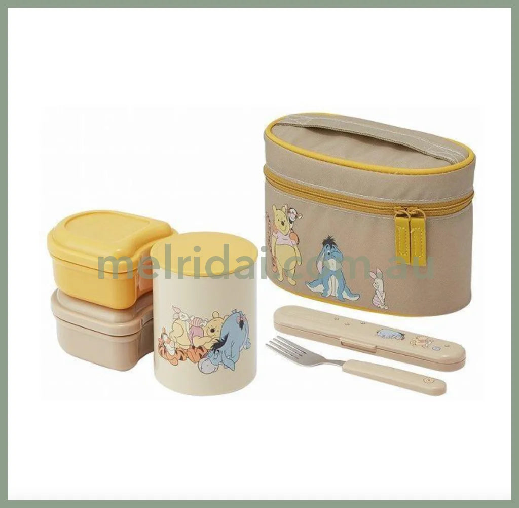Disneywinnie The Pooh Lunch Box With Antibacterial Thermal Insulation Jar