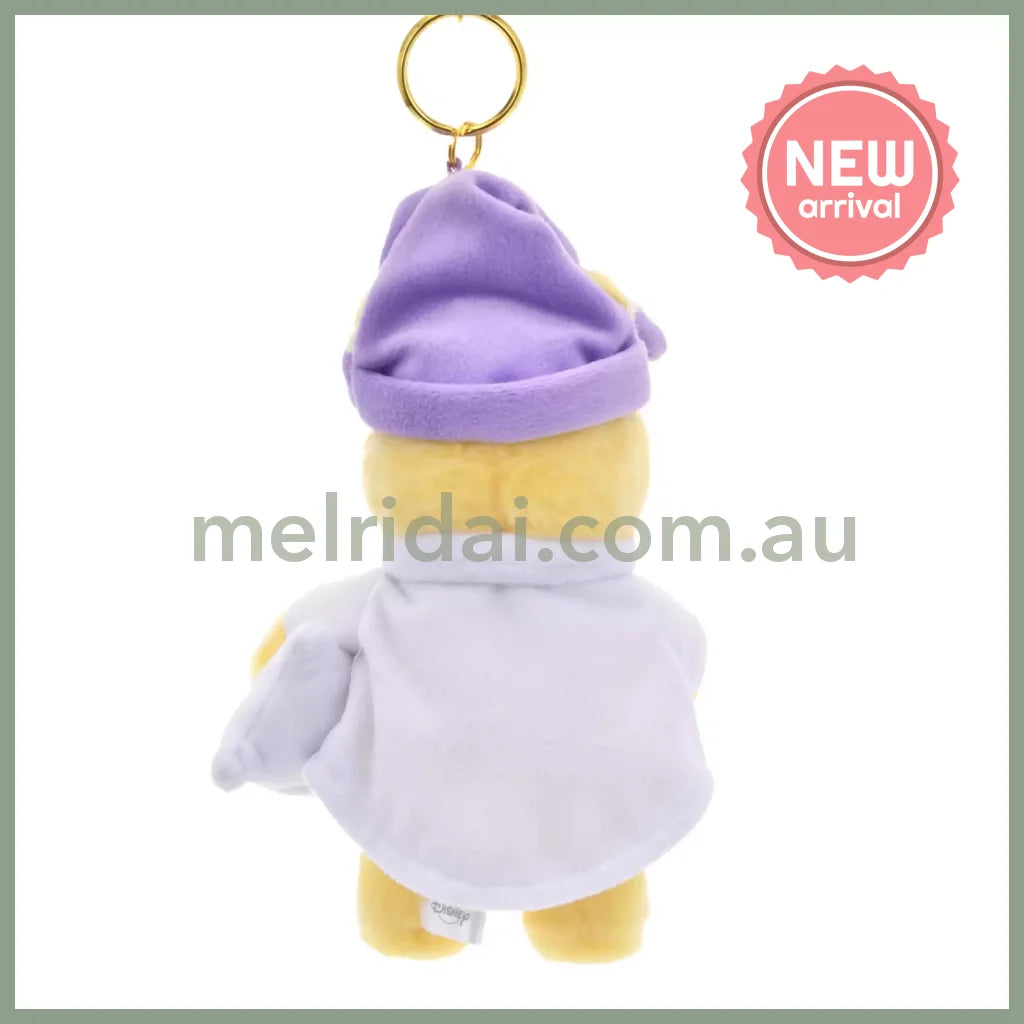 DISNEY | Winnie the Pooh Plush Keychain Mascot Holder Bag Charm H19.5×W12×D6.5cm (PAJAMA STYLE)