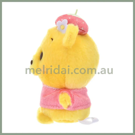 DISNEY | Winnie the Pooh Urupocha-chan Plush Doll H12×W12.5×D8cm (STRAWBERRY COLLECTION)