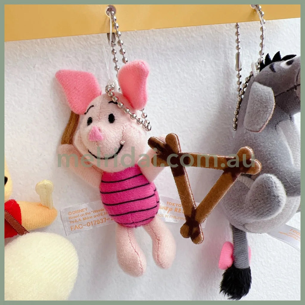 Disney | Winnie The Pooh With Piglet And Eeyore Keychain Set /