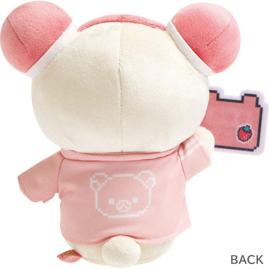 SAN-X | Korilakkuma Plush Toy Plush Doll Pink 190×190×120mm (Rilakkuma Gaming Console)