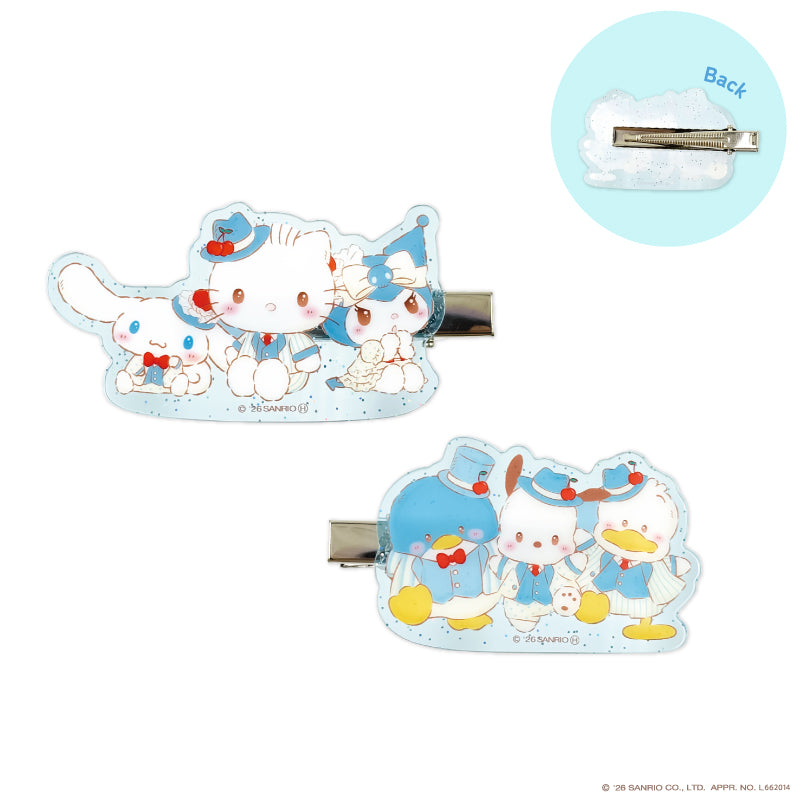SANRIO | Acrylic Hair Clip Multi-clip 75x40x10mm (Sweet Cake Collection)