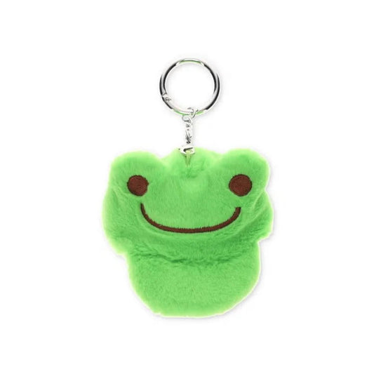 Pickles the Frog | Plush Keychain Bag Charm Cap Green 50x90x90mm (Be pickles!)