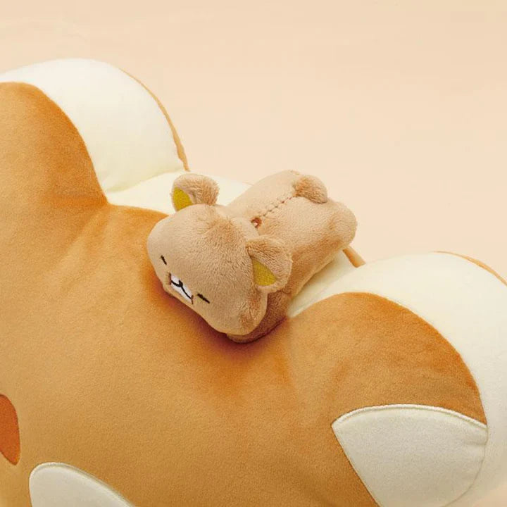 SAN-X | Rilakkuma Super Mochi Soft Plush Doll Face Cushion 230×320×120mm (Stay With Me)