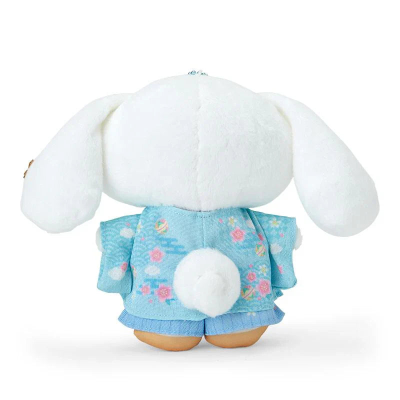 Sanrio | Cinnamoroll Mascot Holder Plush Keychain 18×6.5×14Cm (Kimono/ Sakura 2024)