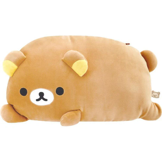 San-X | Rilakkuma Plush Doll Relax Cushion 220×380×100Mm (Daradara Lazy Peaceful Good Night Bedside)