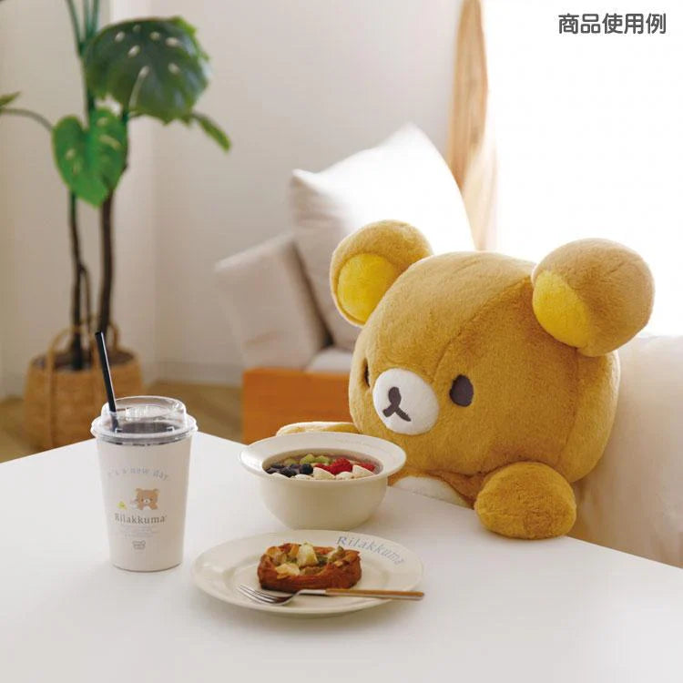 SAN-X | Rilakkuma Ceramic Bowl Beige φ160mm (Lettering)