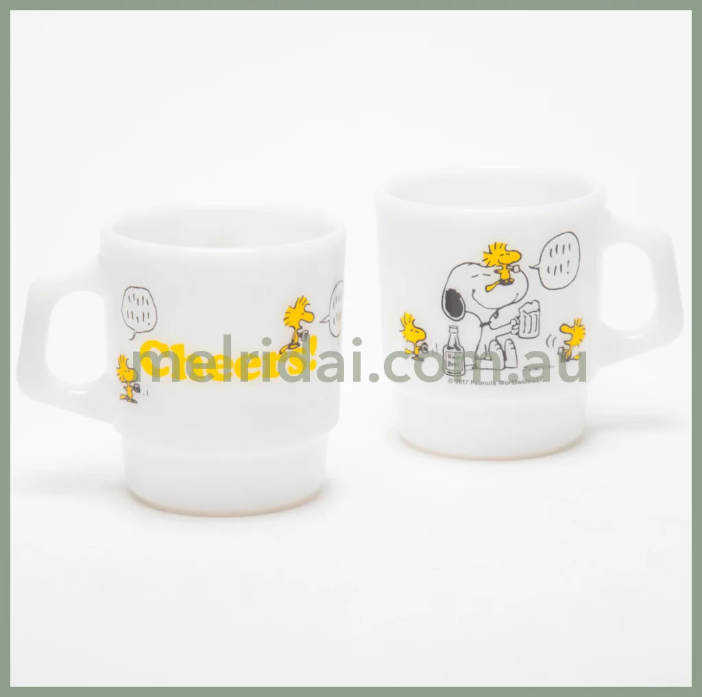 Fire King X Snoopystacking Mug Peanuts Cheers 215Ml