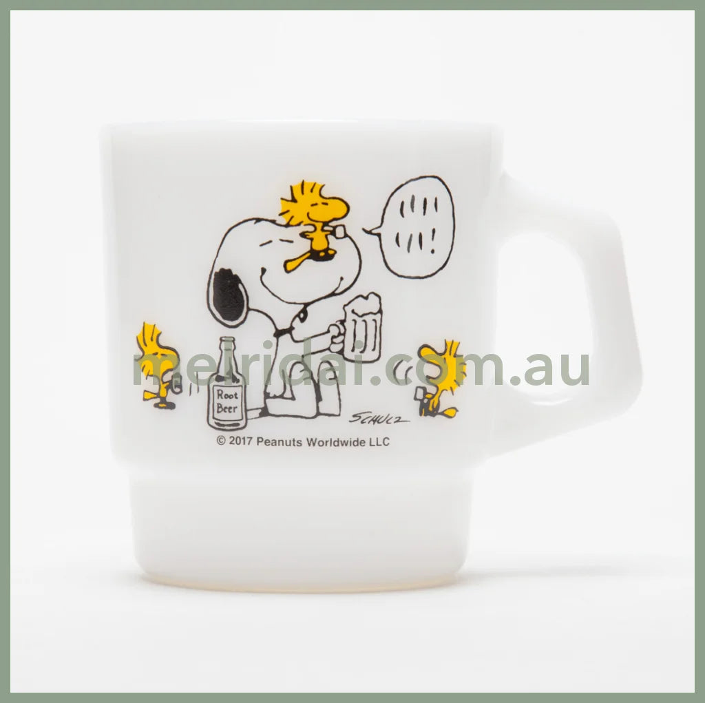 Fire King X Snoopystacking Mug Peanuts Cheers 215Ml