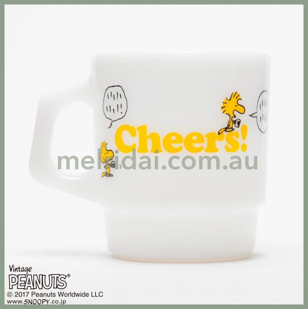 Fire King X Snoopystacking Mug Peanuts Cheers 215Ml