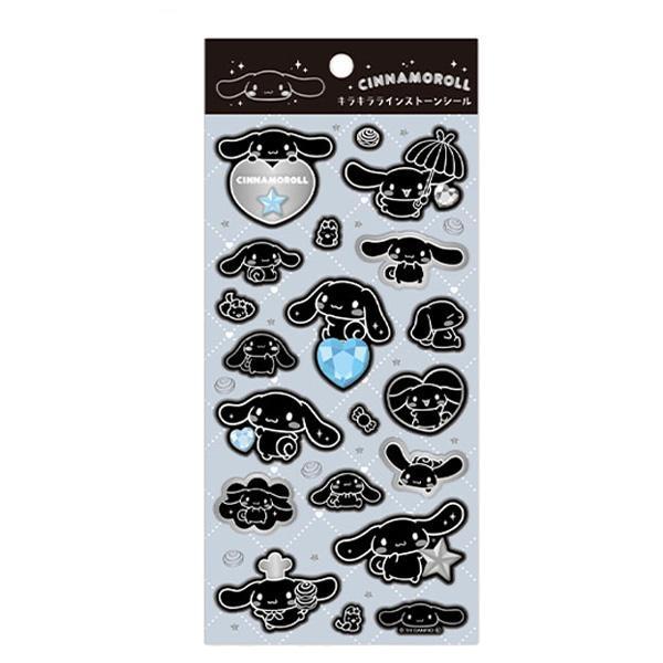 SANRIO | Cinnamoroll Glitter Rhinestone Stickers 200×90mm (Monochrome)