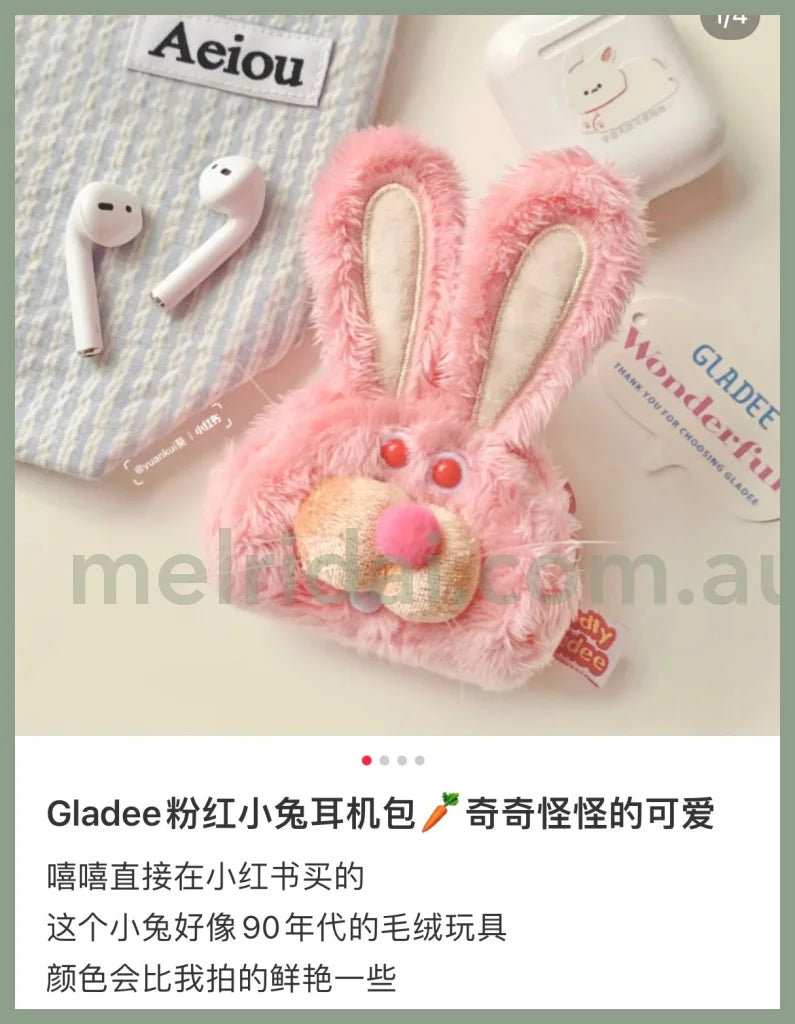 Gladee | Mini Case For Airpods Rabbit ///