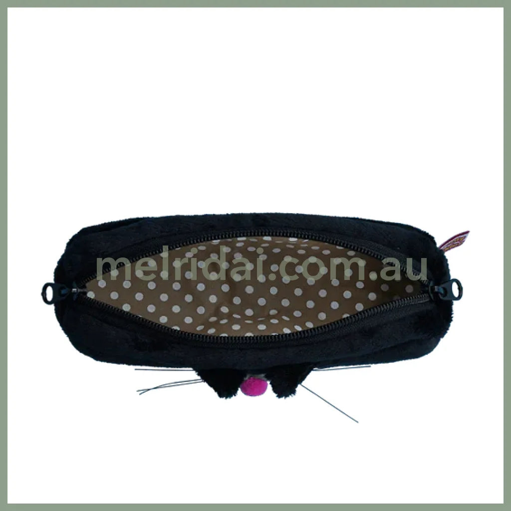 Gladee | Pencil Case / Whiskers Black Cat 185 X 70 Mm