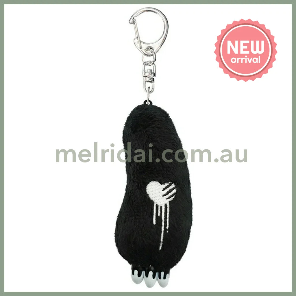 Gloomy Bear | Arm Mascot Plush Keychain Holder Bag Charm 97mm x 38mm x 28mm (Black)