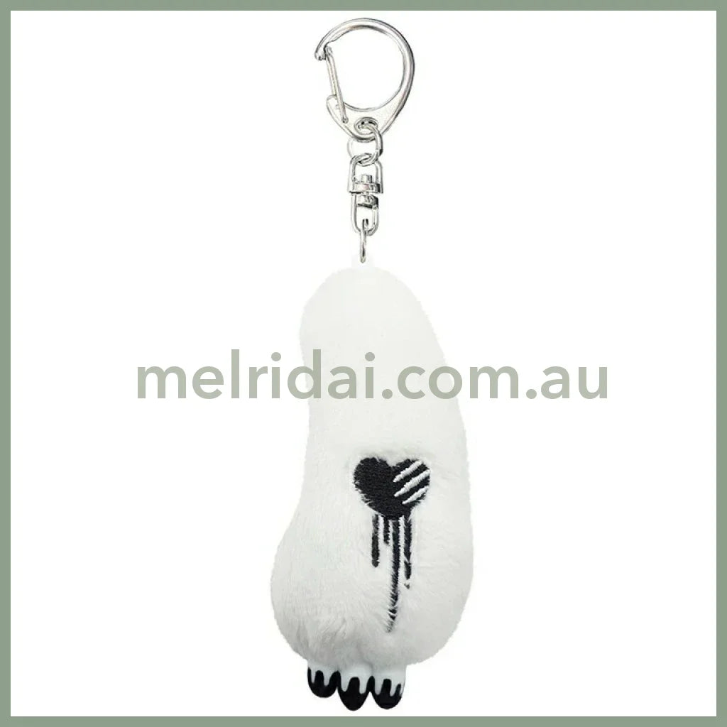 Gloomy Bear | Arm Mascot Plush Keychain Holder Bag Charm 97mm x 38mm x 28mm (White)