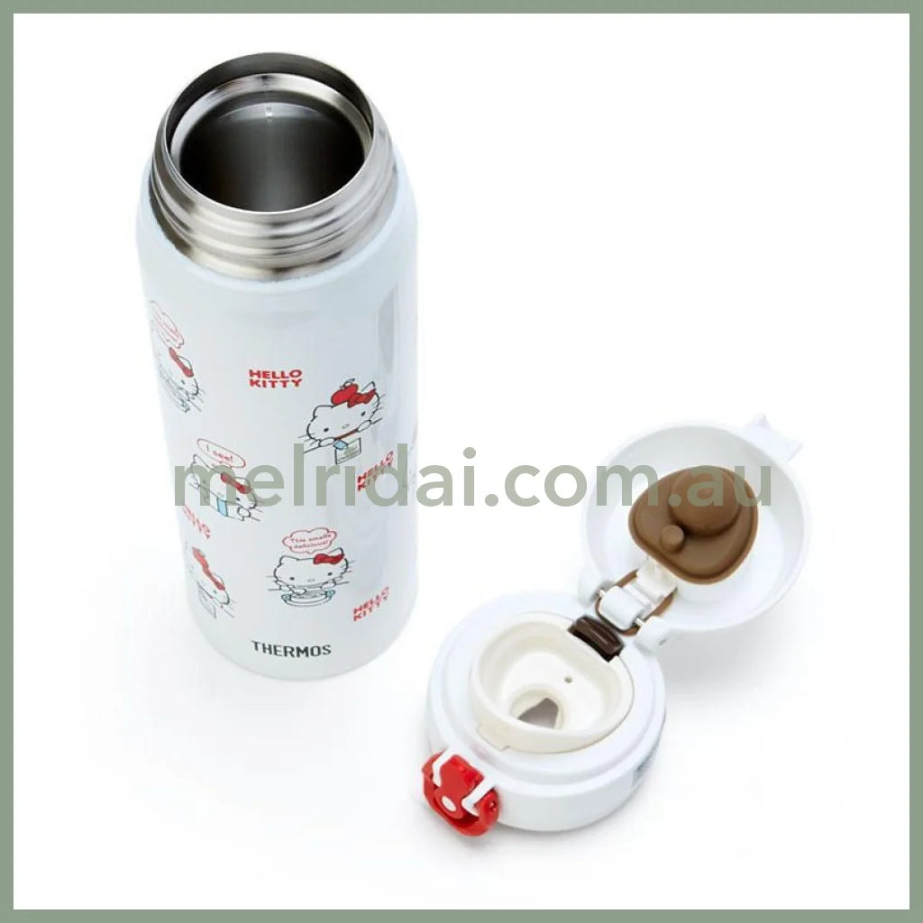 Hello Kitty × Thermosstainless Bottle White 500Ml X