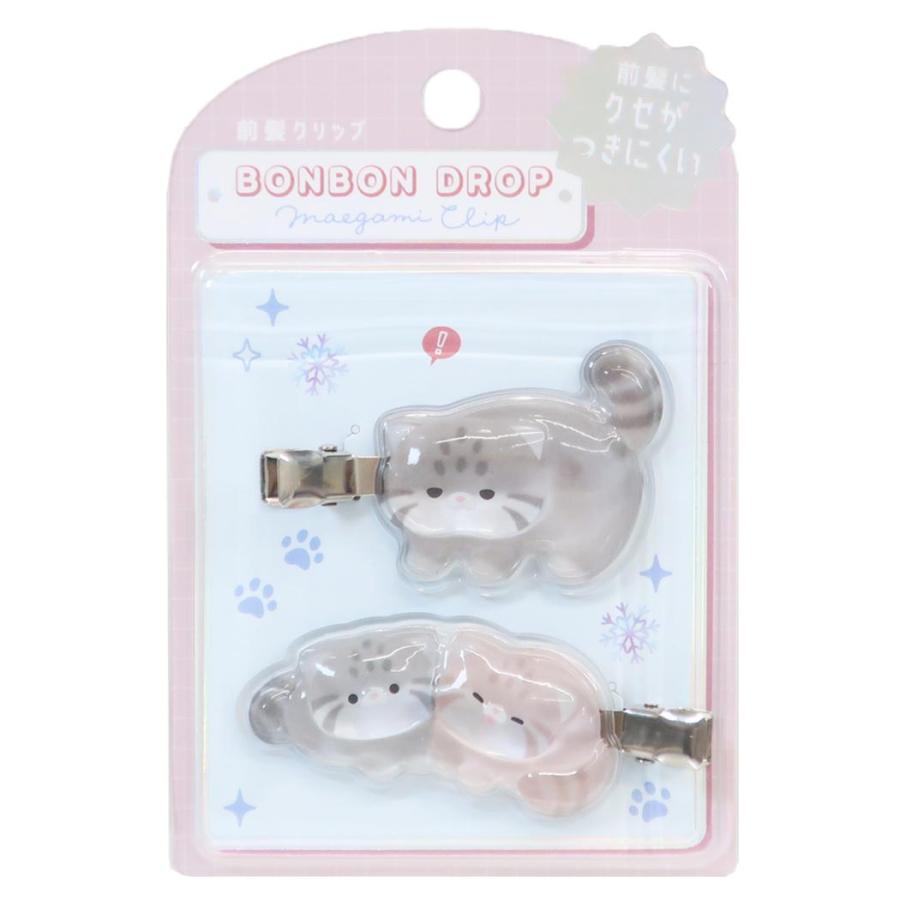 Q-Lia | BONBON DROP Hair Accessory Bangs Clip 80x120x13mm (Cat)