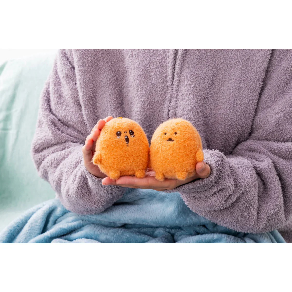 Nagano Friends | Mascot Holder Keychain H90×W90×D55Mm 自嘲熊 薯饼鼹鼠可乐饼 土豆饼 毛茸茸挂件/包挂/钥匙链(无表情)