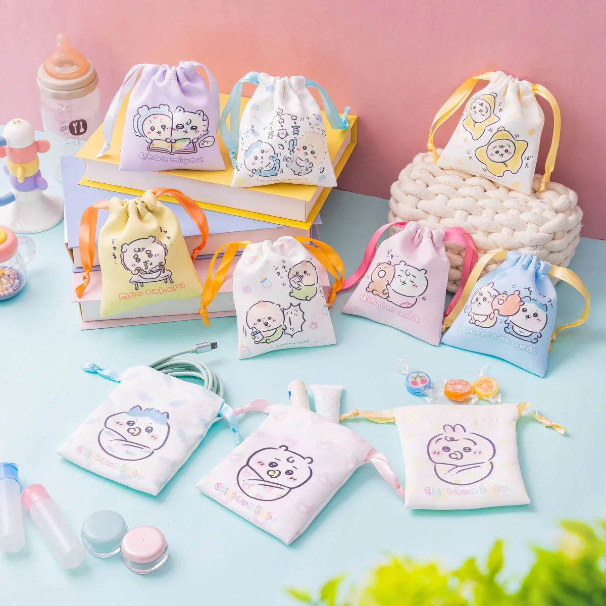 CHIIKAWA | Secret Trading Mini Drawstring Bag Blind Box 120×110mm (Chiikawa Baby)
