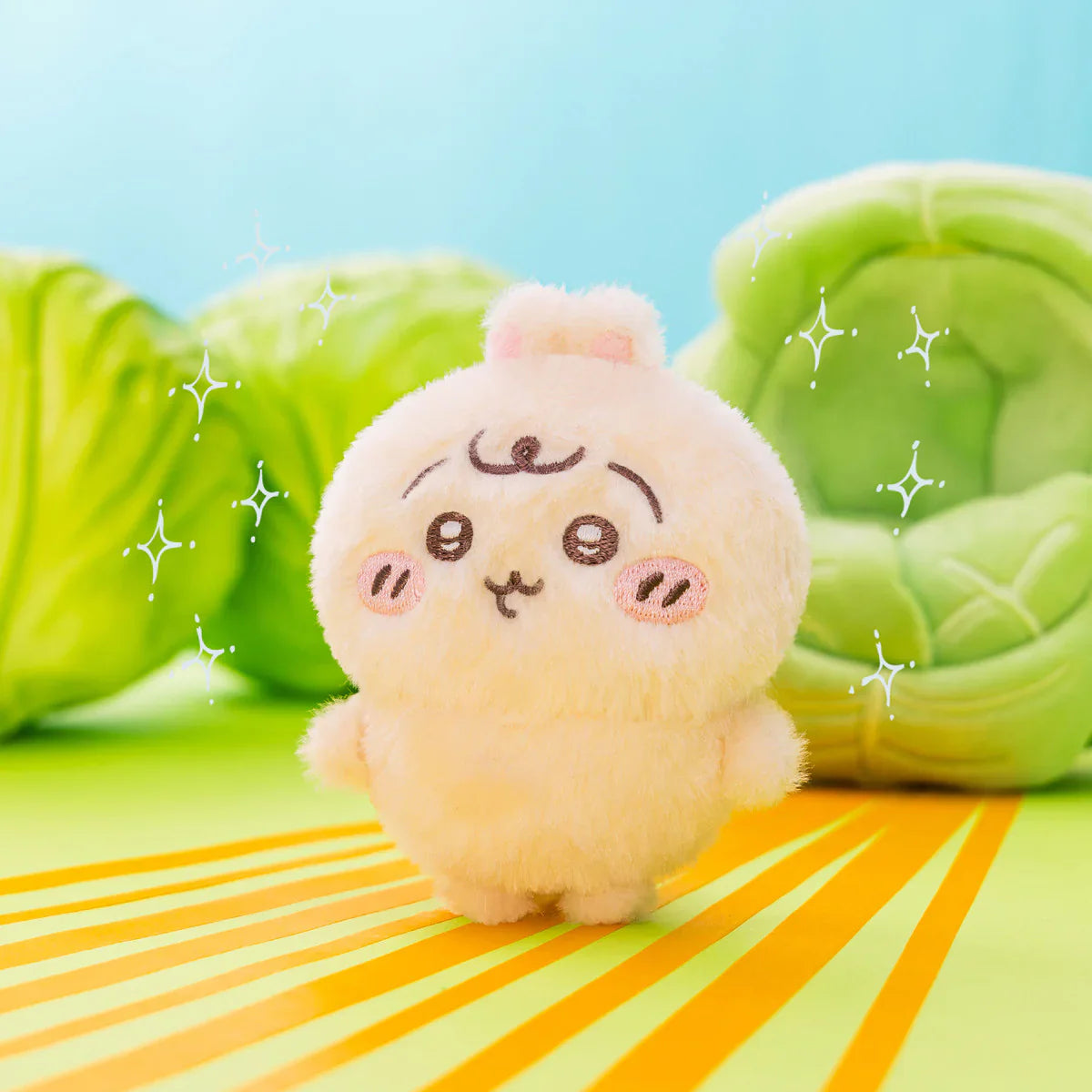CHIIKAWA | Usagi Wrapped in Cabbage Mascot Holder Plush Keychai 155×155×70mm(Chiikawa Baby)