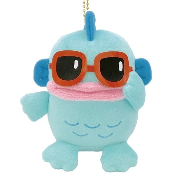 SANRIO | Hangyodon Sunglasses Mascot Holder Plush Keychain Bag Charm 11.5cm x 11cm x 9cm (40th Anniversary)