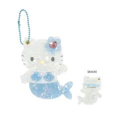 SANRIO | Hello Kitty Shell Mirror Keychain H77×W65×D10 (Mermaid - Pink)
