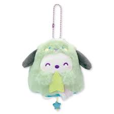 SANRIO | Pochacco Mascot Holder Bag Charm Plush Keychain 120×125×80mm (Halloween Starry Ghost)