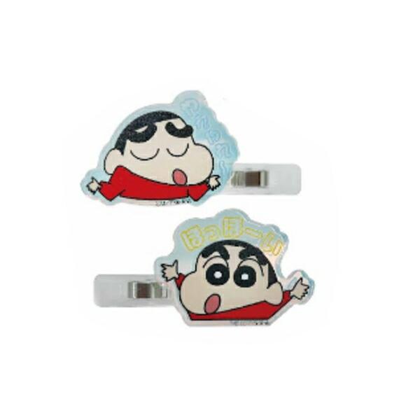 【Made in Japan】Crayon Shin-chan | Aurora Acrylic Hair Clip Set Oh dear~