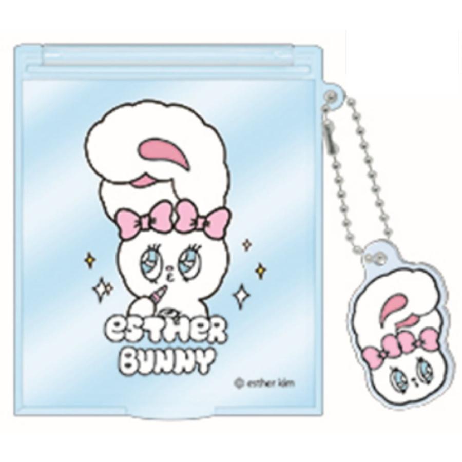 Esther Bunny | Folding Mirror with Mascot 85x70x6mm