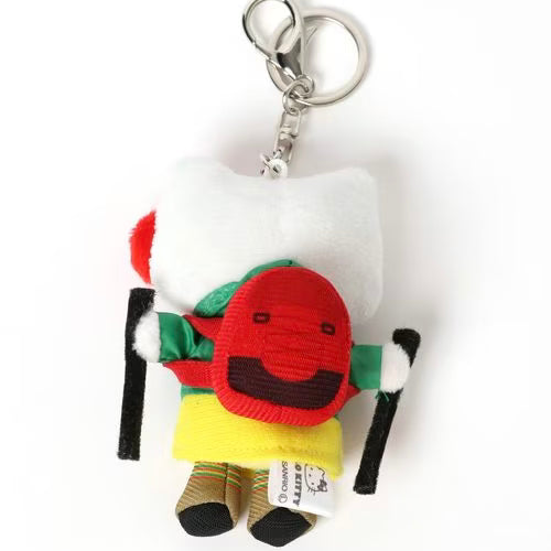 Me% x Hello Kitty | Mini Mascot Holder Plush Keychain 13cm 4th Ver. (Mountain Climbing)