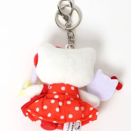 Me% x Hello Kitty | Mini Mascot Holder Plush Keychain 13cm 4th Ver. (Favorite Activity)